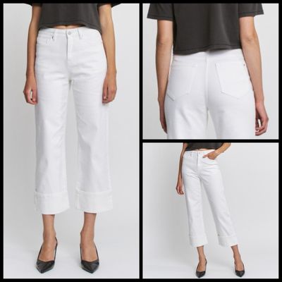 Sugar Hi Rise Crop Cuffed