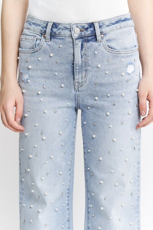 Sweet Pearl Wide Leg Jean