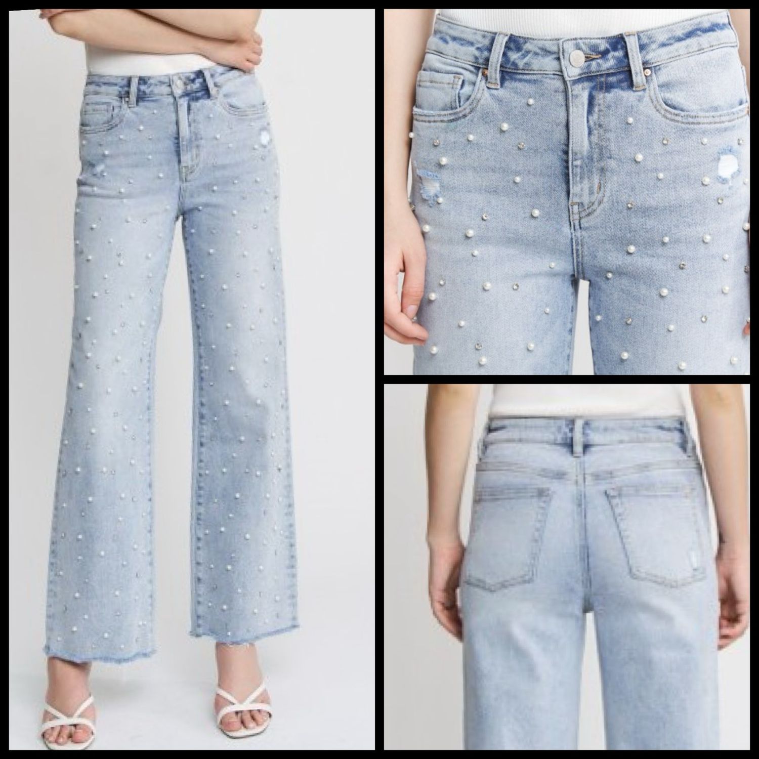 Sweet Pearl Wide Leg Jean