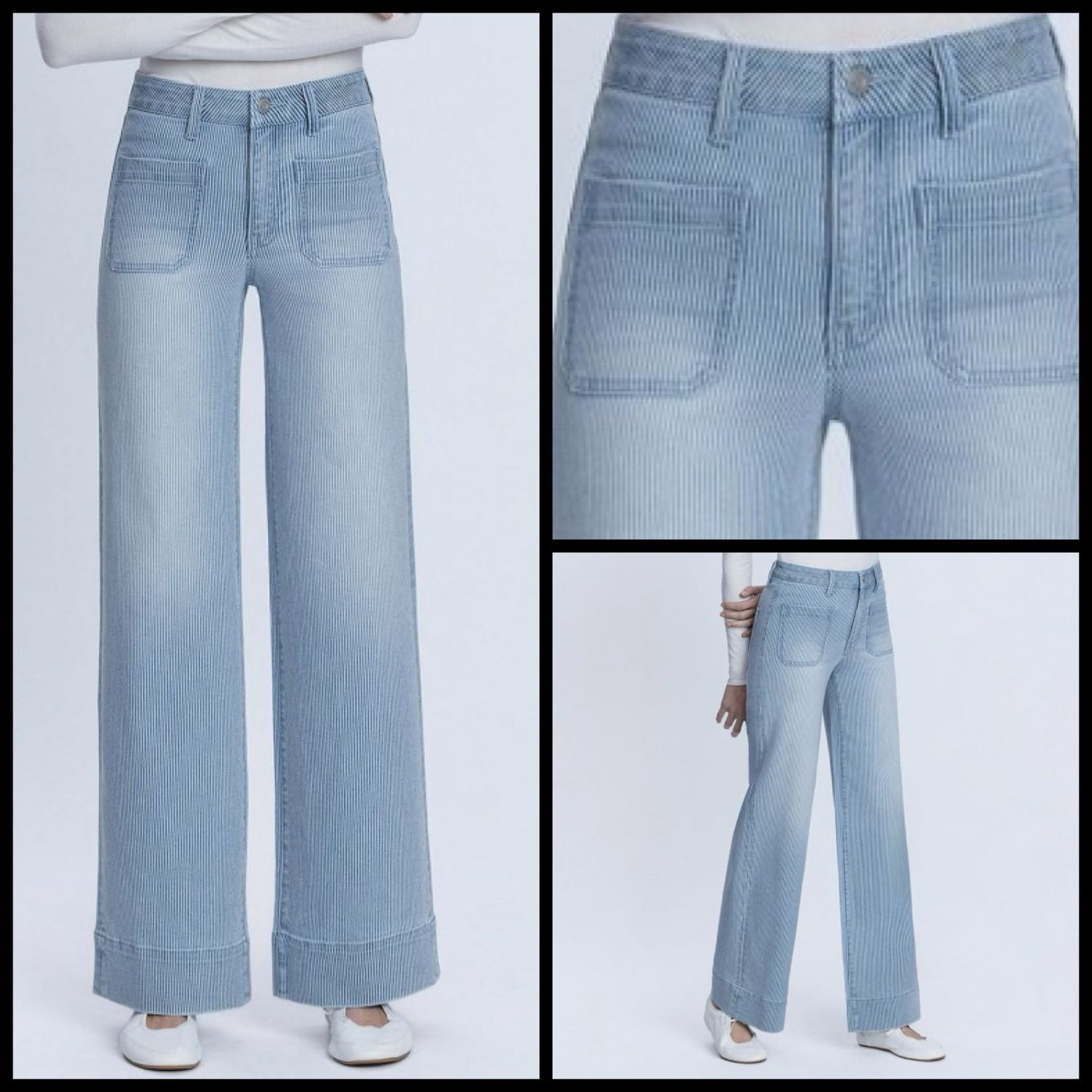 Stripe Hi Rise Trouser Jean