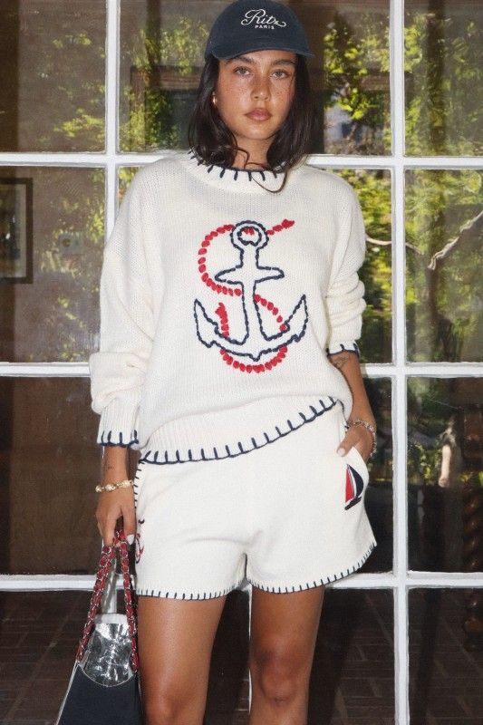 Anchor Sweater-Cream