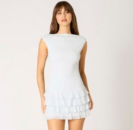 Haylie Lace Dress-Blue