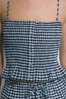 Check Her Out Peplum-Blk