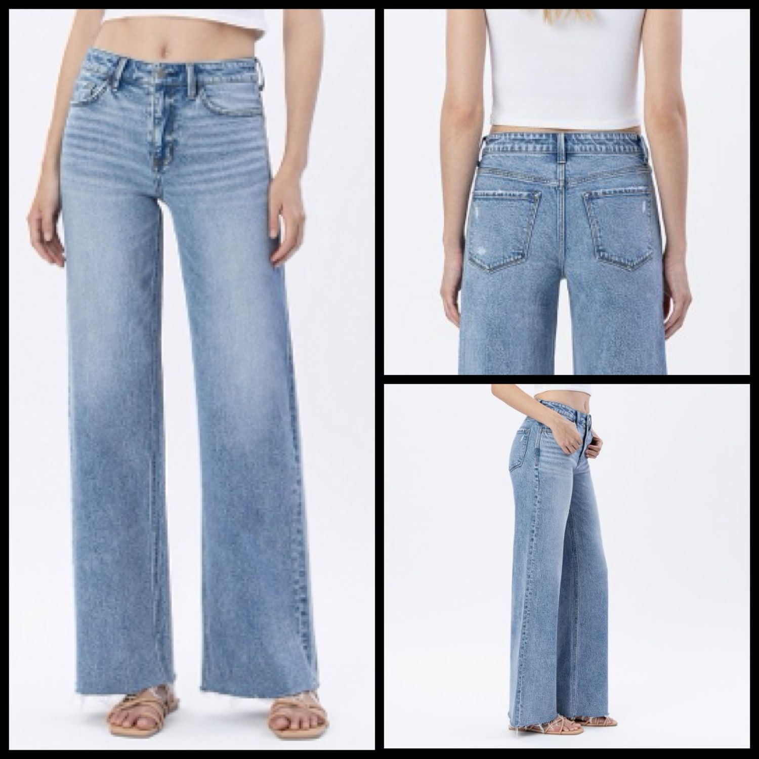 Modern Hi Rise Wide Leg