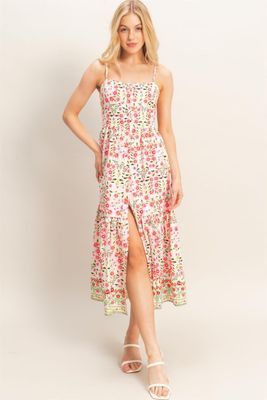 Ariana Floral Midi Dress