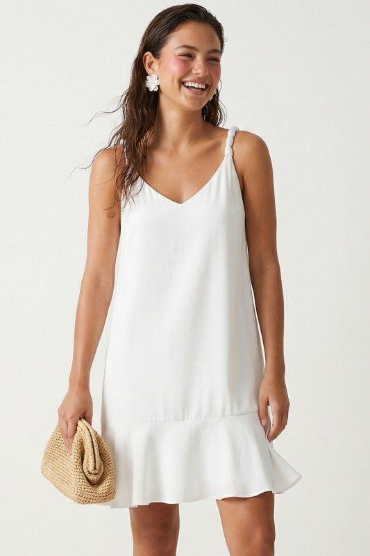 Jaylin Shift Dress-Wht