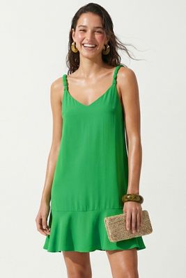 Jaylin Shift Dress-Green