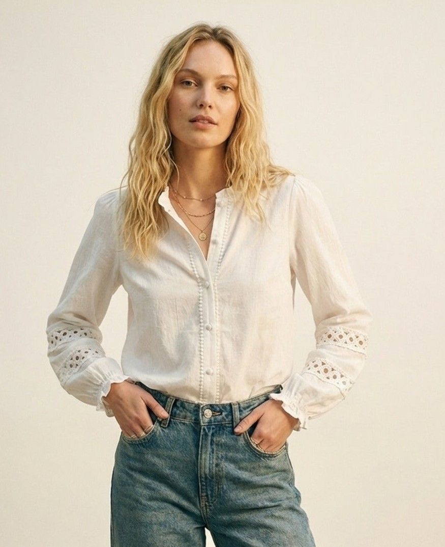 Crochet Detail Blouse