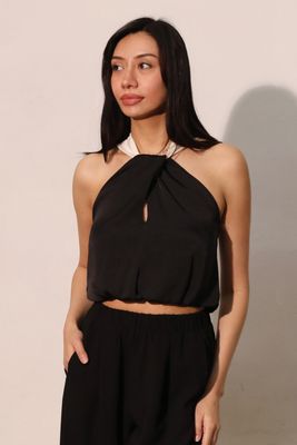 Madyln Halter-Blk