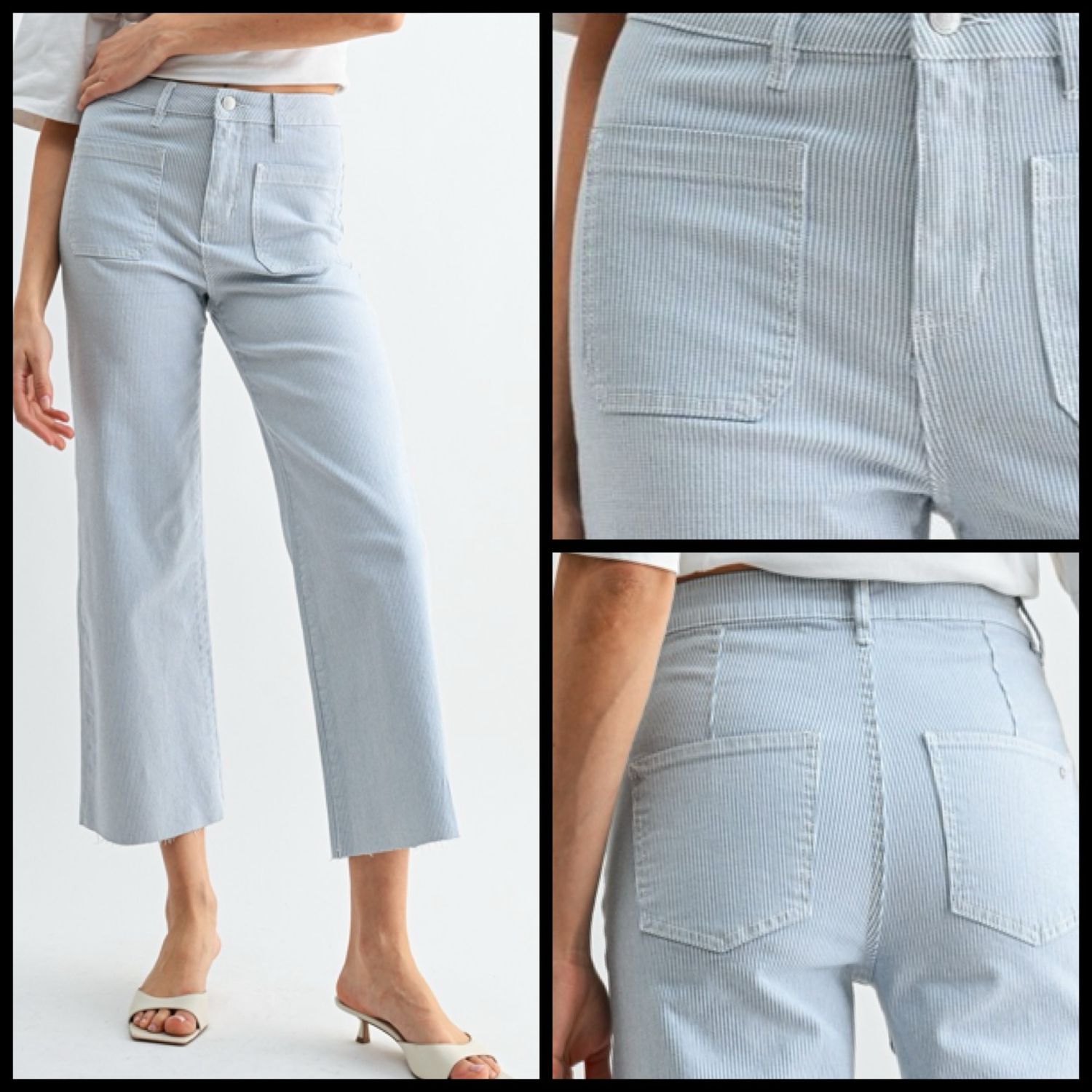 Stripe Pick Pocket Jean