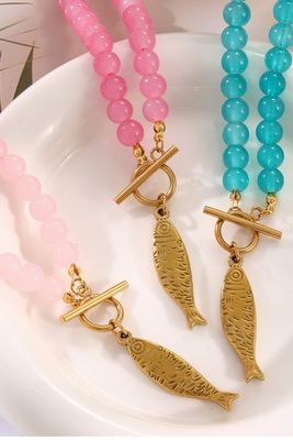 Beaded Fishy Necklace