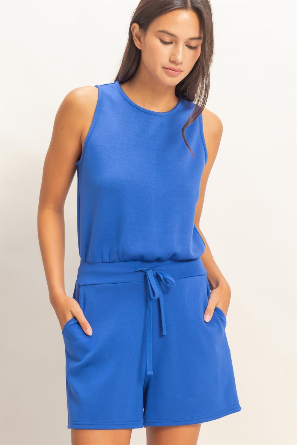 Jet Setter Romper-Royal
