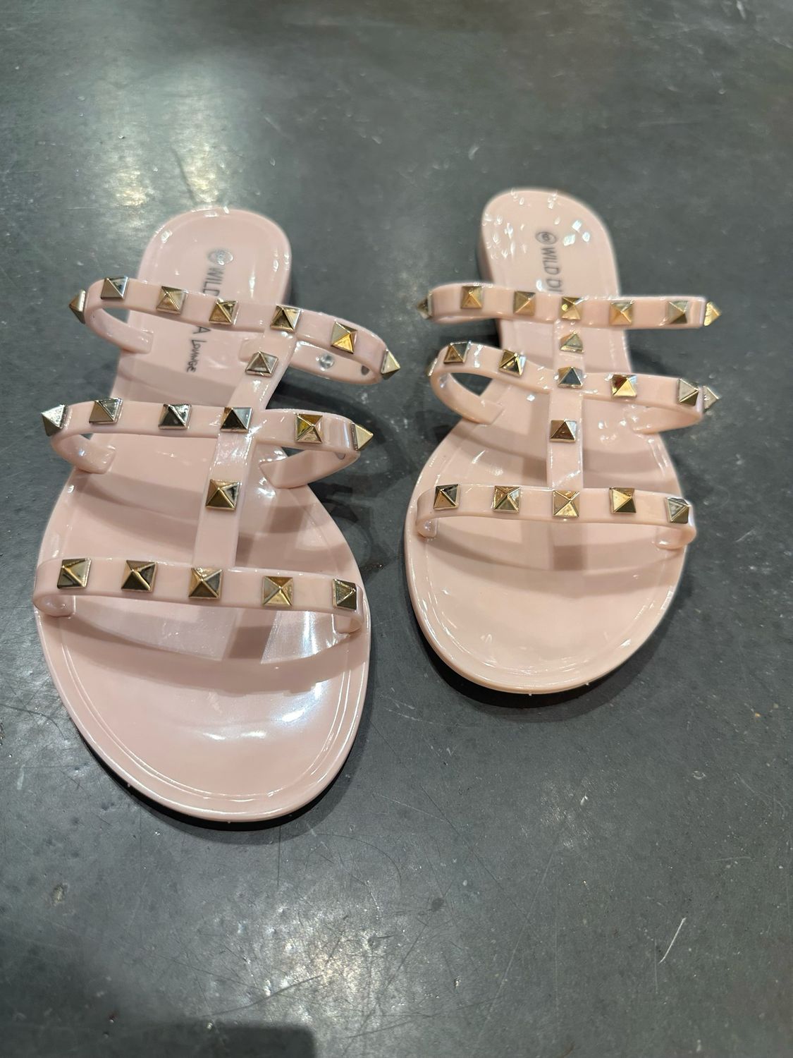 Callie Studded Jelly-Nude