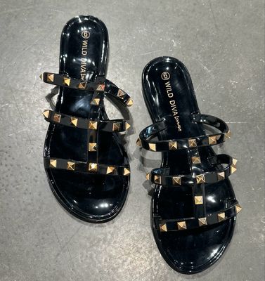 Callie Studded Jelly-Blk