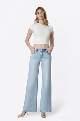 Psychedelic Mid Rise Wide Leg
