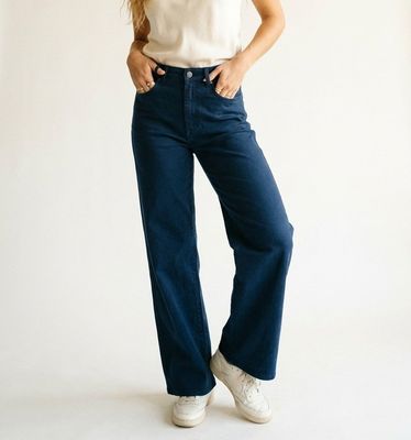 Dark Navy Wide Leg Jean