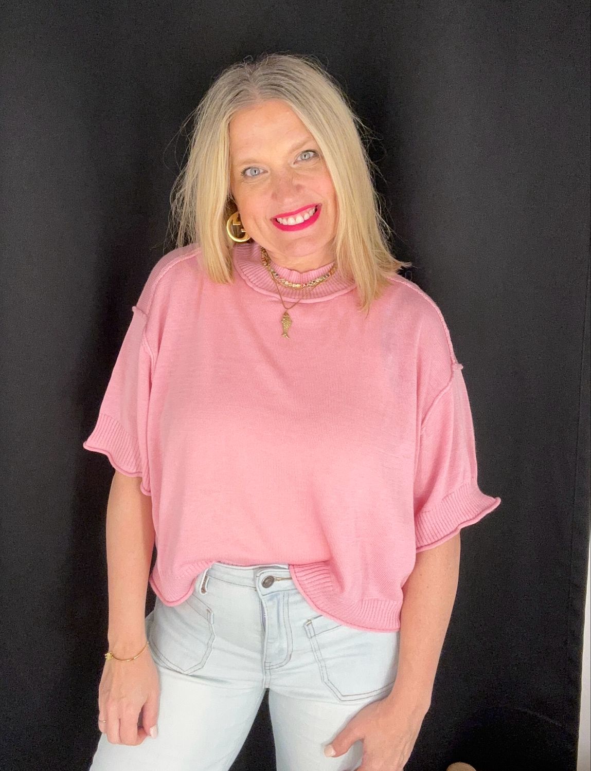 Summer Sweater-Pink