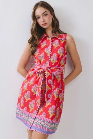 Macy Floral Shirt Dress