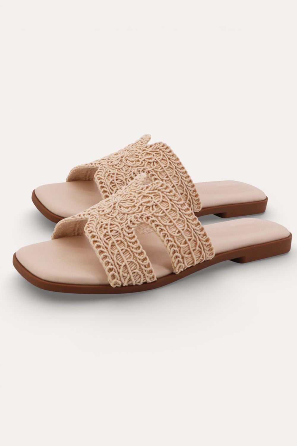 Crochet Slide-Tan