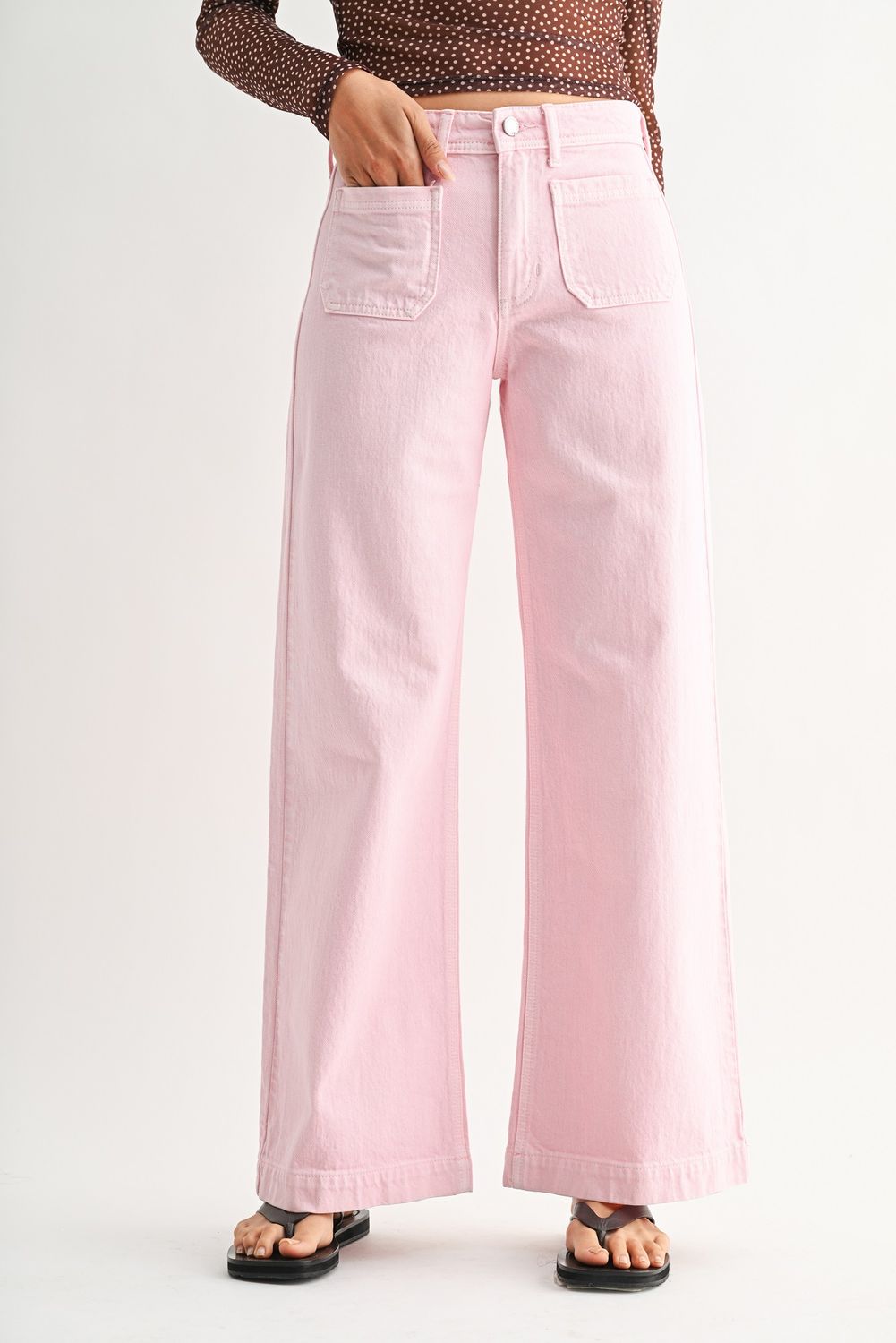 Washed Pink Pick Pocket Jean