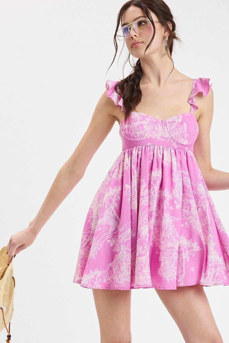 Peaceful Pink Mini Dress