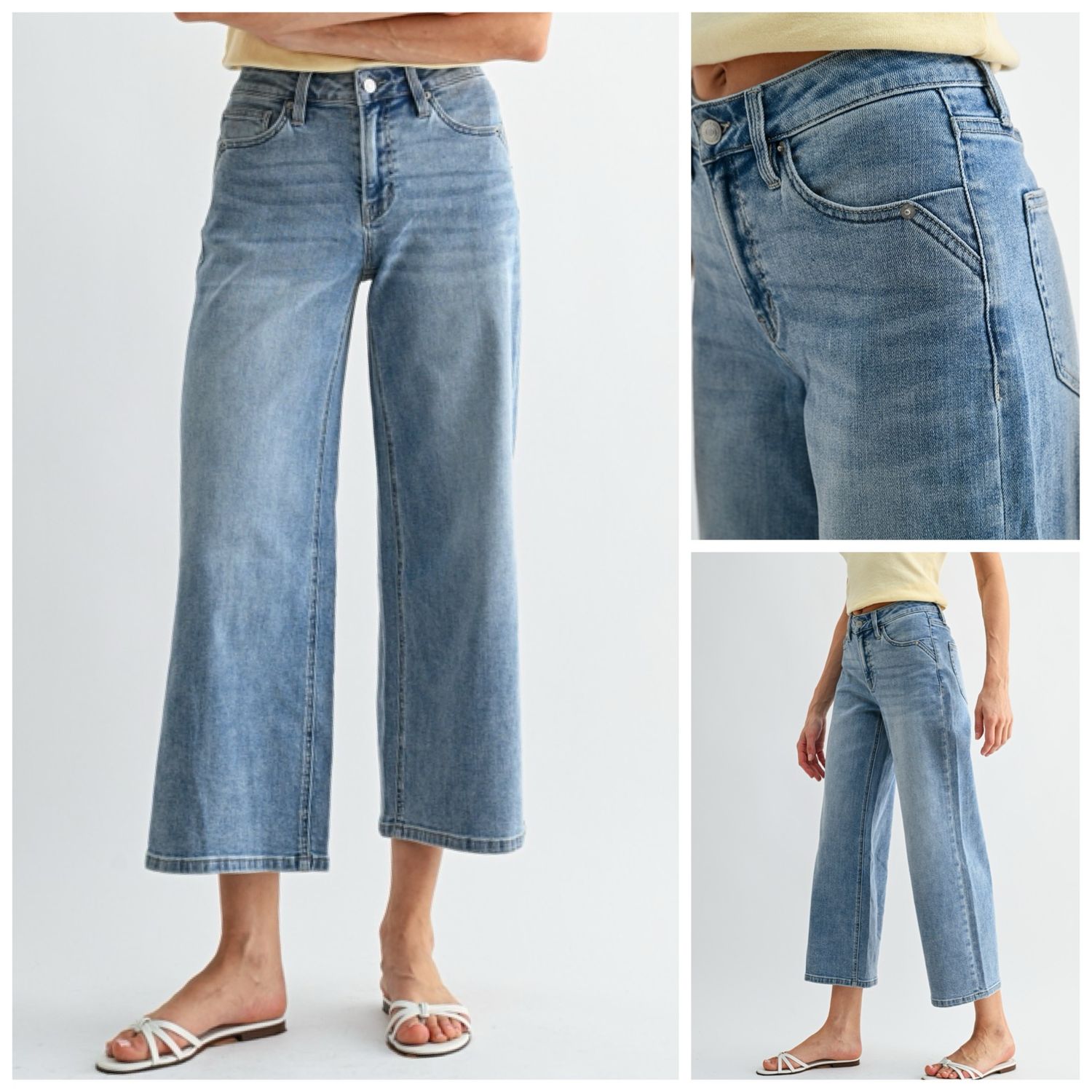 Botticelli Mid Rise Wide Leg