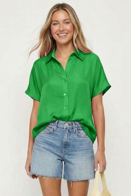 Minimalist Blouse-Green