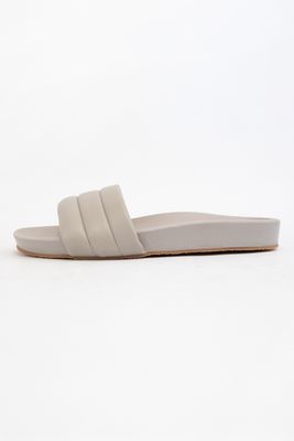 Dotty Puffy Slide-Grey