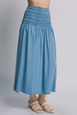 Tencel Denim Maxi Skirt