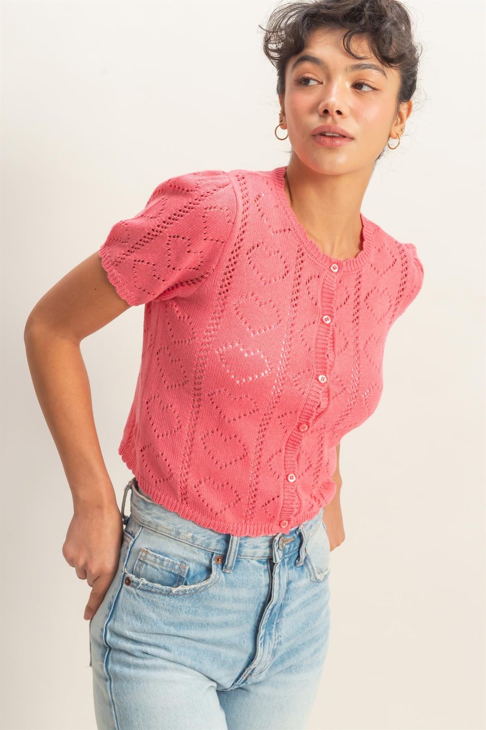 Laney Cardi-Pink
