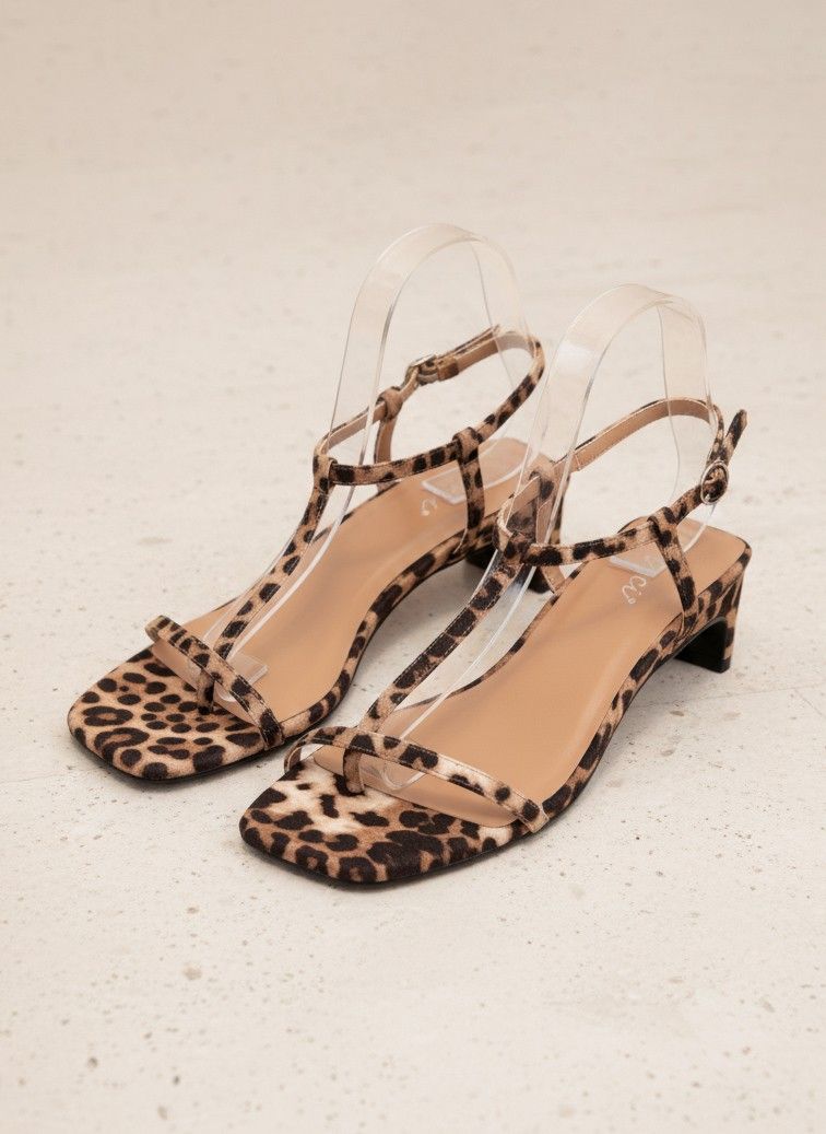 Mia Strappy Heel-Leopard