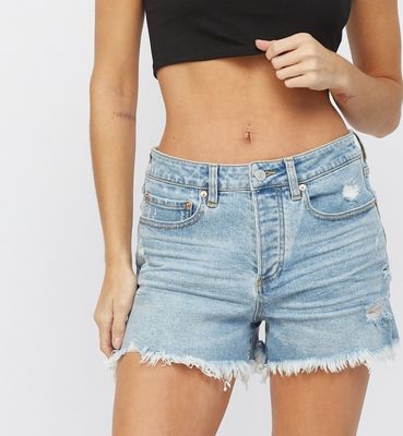 Cool Blue Hi Rise Short