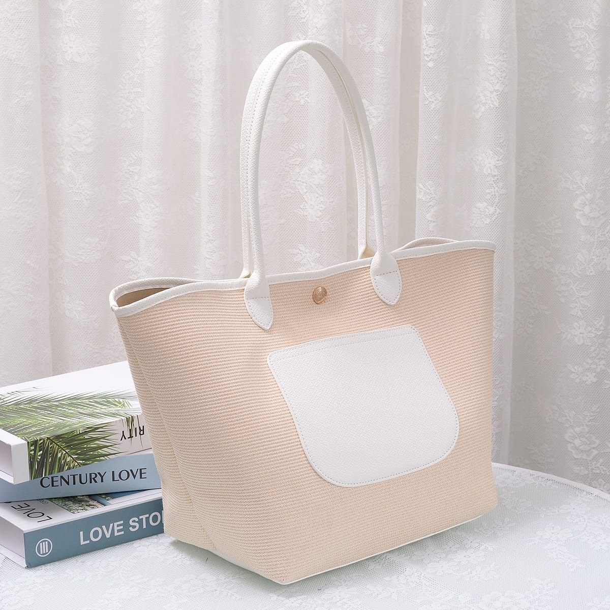 Large Straw Champ Bag