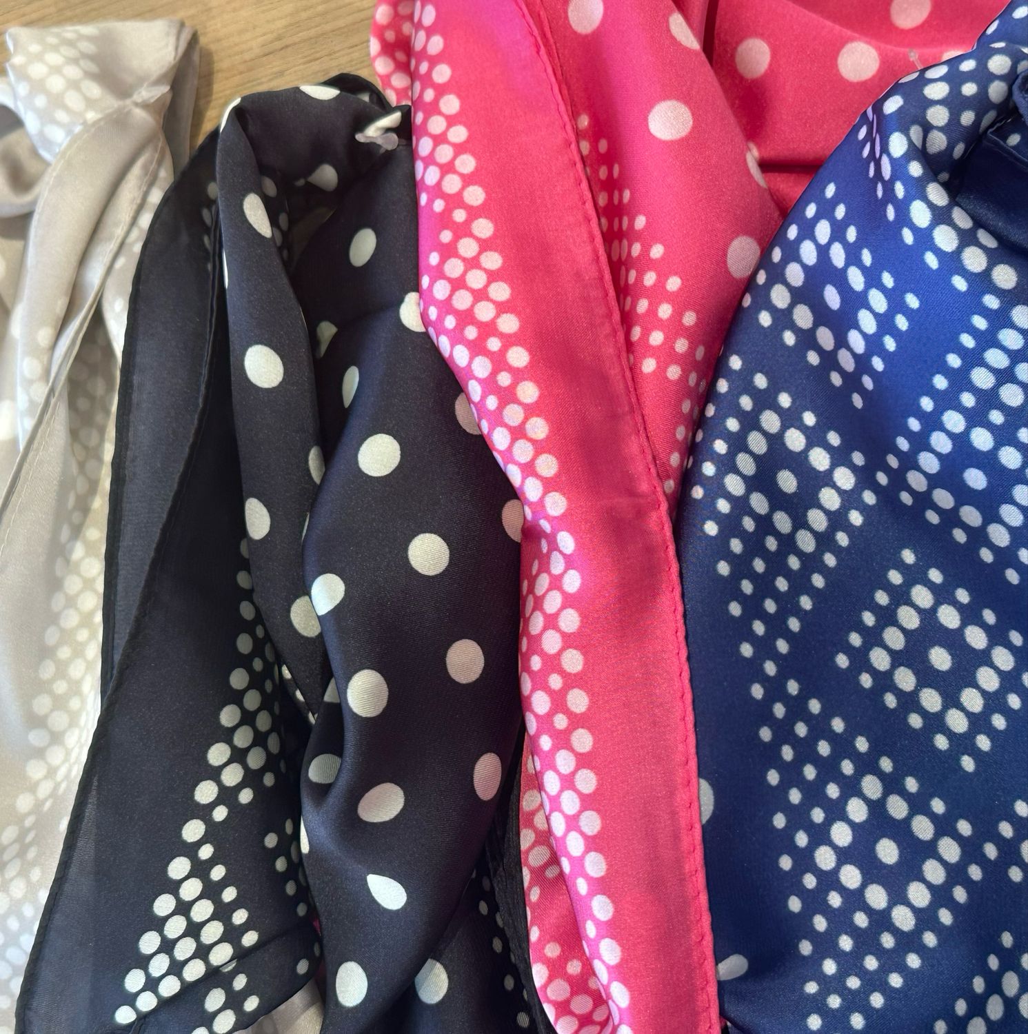 Silky Dotty Scarf