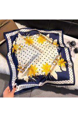 Floral Dot Silky Scarf