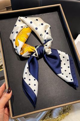 Floral Dot Silky Scarf
