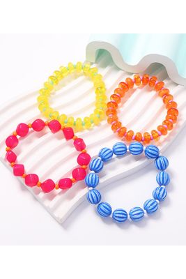 Bright Chunky Bracelet Set
