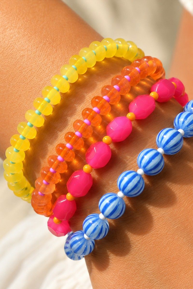 Bright Chunky Bracelet Set
