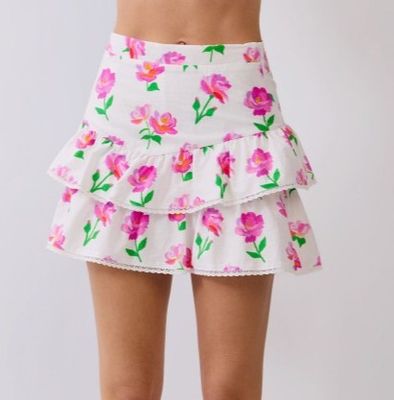 Pink Rosie Ruffle Skirt