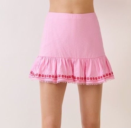 Pink Mini With Red Trim