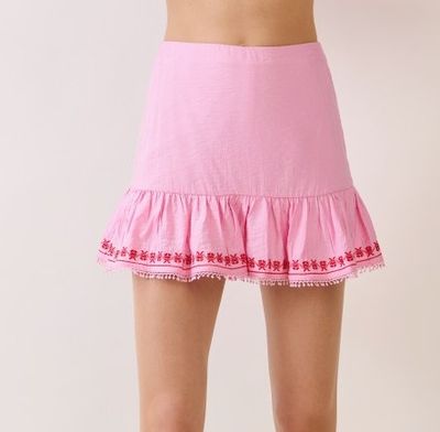 Pink Mini With Red Trim