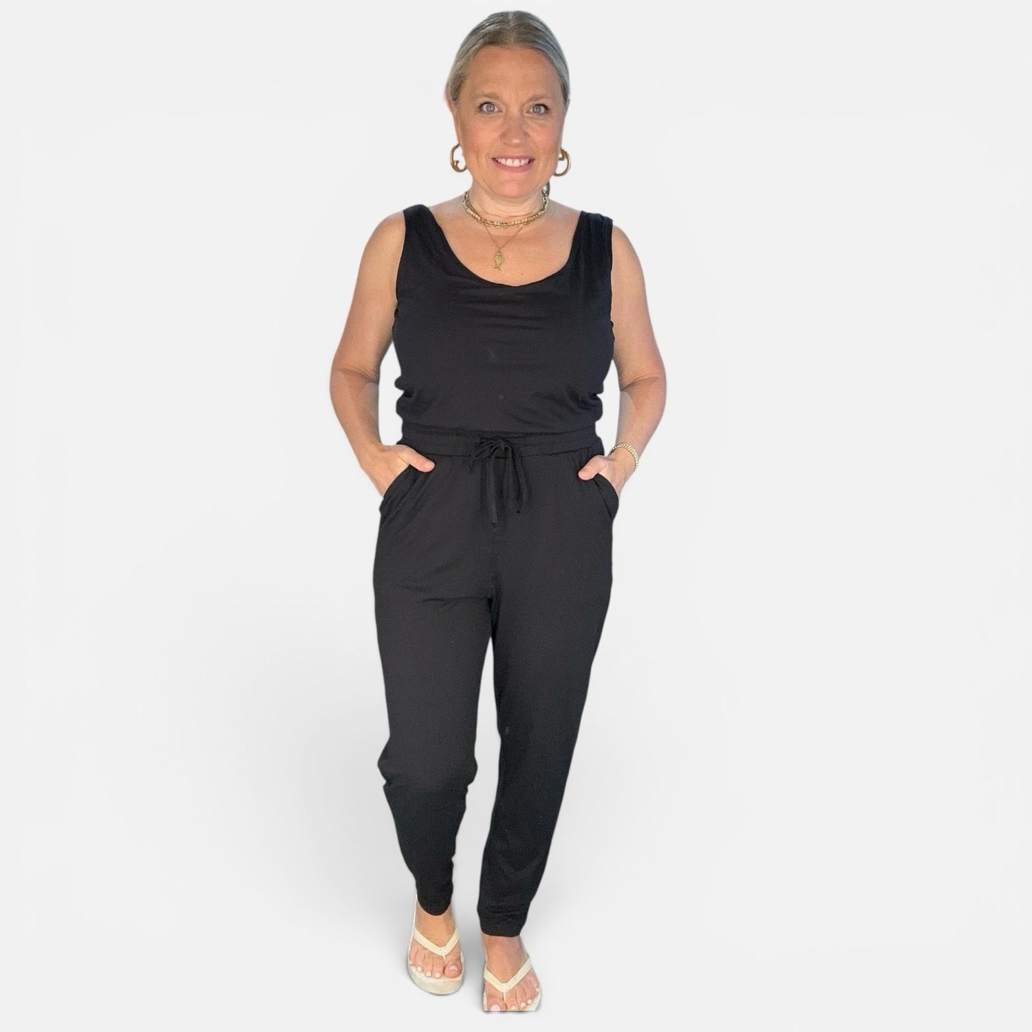 Lucie Jump Suit-Blk