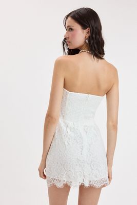 Karin Lacey Dress-Wht