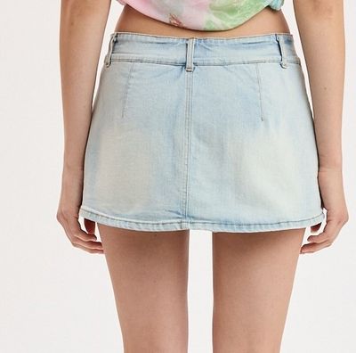 Bleached Out Mini Skort