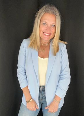 Aqua Rouched Blazer