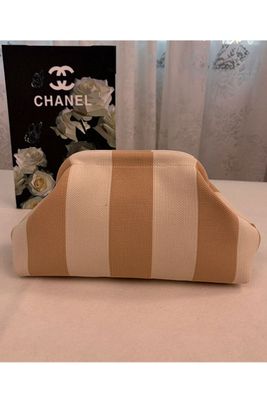 Stripe Knit Clutch
