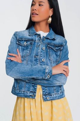 Kelli Cropped Denim Jkt