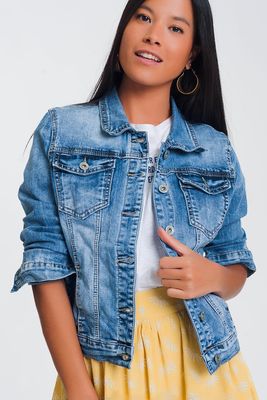 Kelli Cropped Denim Jkt