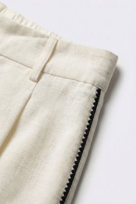 Linen Stitched Side Pant