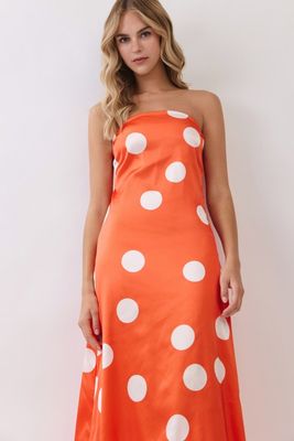 Big Dot Silky Dot Maxi-Orange